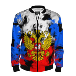 Мужской бомбер 3D Russia Flame Collection