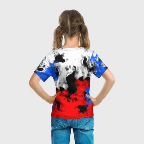 Детская футболка 3D Russia Flame Collection, цвет 3D печать - фото 6