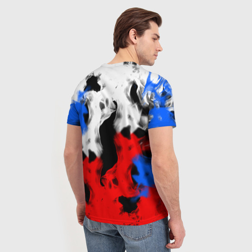 Мужская футболка 3D Russia Flame Collection, цвет 3D печать - фото 4