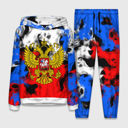 Женский костюм с толстовкой 3D Russia Flame Collection