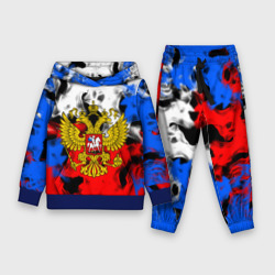 Детский костюм с толстовкой 3D Russia Flame Collection