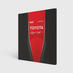 Холст квадратный Toyota Racing