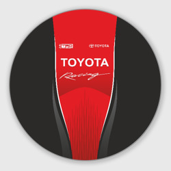 Круглый коврик для мышки Toyota Racing