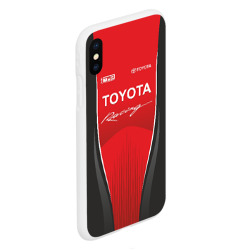 Чехол для iPhone XS Max матовый Toyota Racing - фото 2