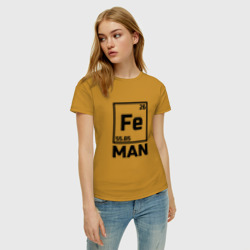 Женская футболка хлопок Железный человек - фото 2
