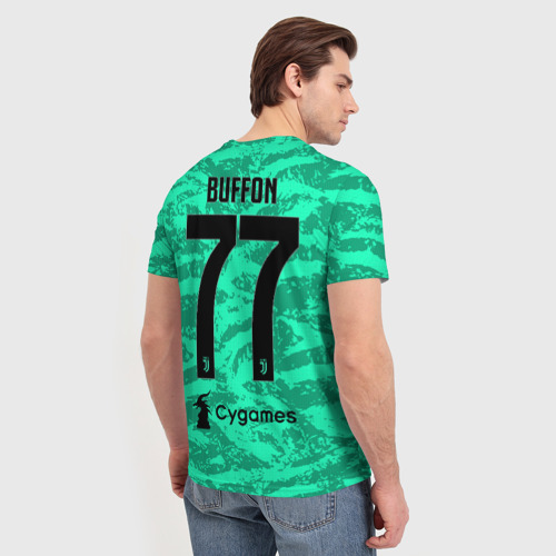Мужская футболка 3D Buffon home 19-20, цвет 3D печать - фото 4