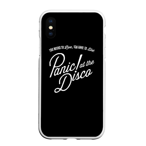 Чехол для iPhone XS Max матовый Panic! at the disco, цвет белый