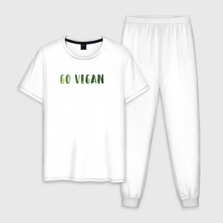Мужская пижама хлопок Go Vegan Растение