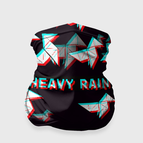 Бандана-труба 3D Heavy Rain (Glitch)., цвет 3D печать