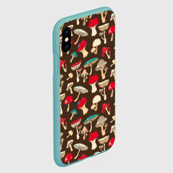 Чехол для iPhone XS Max матовый Грибы - фото 2