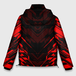 Куртка с принтом Cyberpunk 2077 Киану Ривз для мужчины, вид сзади №1. Цвет основы: черный
