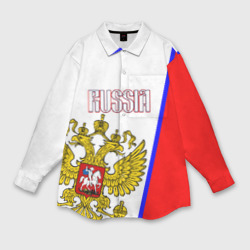 Женская рубашка oversize 3D Russia Sport