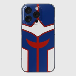 Чехол для iPhone 16 Pro силиконовый с защитой камеры All might My hero academia косплей костюм для образа