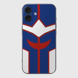 Чехол для iPhone 16 силиконовый с защитой камеры All might My hero academia косплей костюм для образа