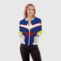 Женский бомбер 3D All might My hero academia косплей костюм для образа - фото 2