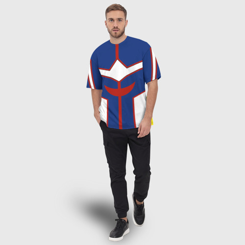 Мужская футболка oversize 3D All might my hero academia косплей костюм для образа, цвет 3D печать - фото 5