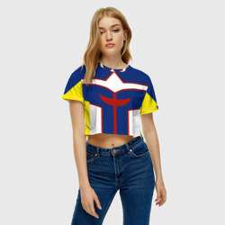 Женская футболка Crop-top 3D All might my hero academia косплей костюм для образа - фото 2