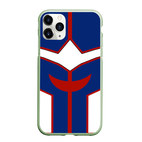 Чехол для iPhone 11 Pro матовый All might my hero academia косплей костюм для образа, цвет салатовый