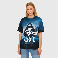 Женская футболка oversize 3D Ori logo game - фото 2