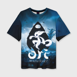 Женская футболка oversize 3D Ori logo game