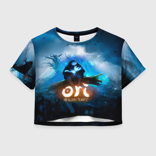 Женская футболка Crop-top 3D Ori - And The Will Of The Wisp, цвет 3D печать