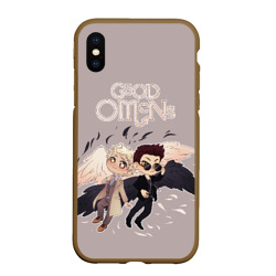 Чехол для iPhone XS Max матовый Good Omens