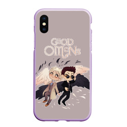 Чехол для iPhone XS Max матовый Good Omens