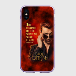 Чехол для iPhone XS Max матовый Колесница змия будет пылать