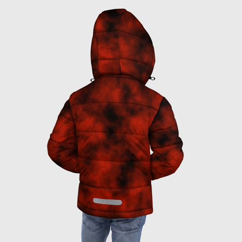 Зимняя куртка для мальчиков 3D Колесница змия будет пылать, цвет красный - фото 4