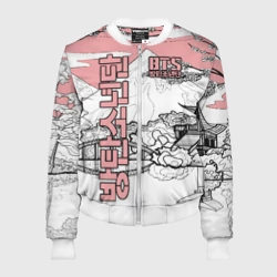 Женский бомбер 3D BTS