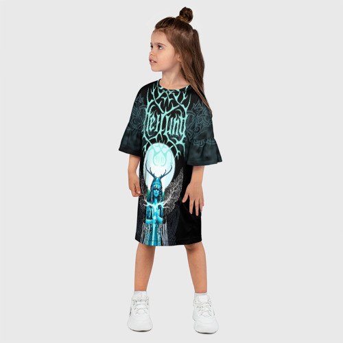 Детское платье 3D с принтом Heilung, фото на моделе #1