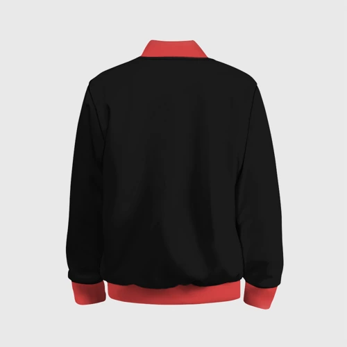 Детский бомбер 3D с принтом Never give Up салах, вид сзади #1