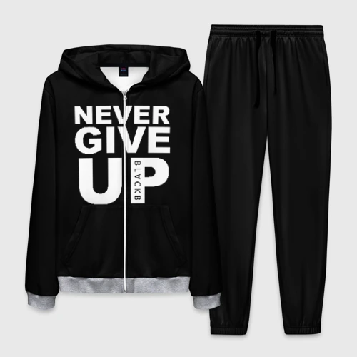 Мужской костюм 3D Never give Up салах