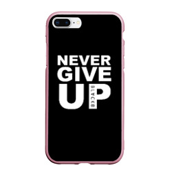 Чехол для iPhone 7Plus/8 Plus матовый Never give Up салах