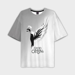 Мужская футболка oversize 3D Good Omens