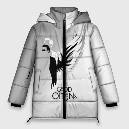 Женская зимняя куртка Oversize Good Omens, цвет черный