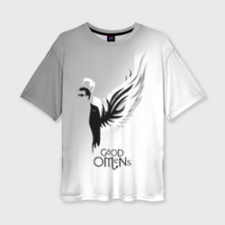 Good Omens – Женская футболка oversize 3D с принтом купить со скидкой в -50%