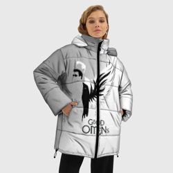 Женская зимняя куртка Oversize Good Omens - фото 2