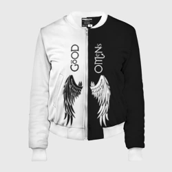 Женский бомбер 3D Good omens