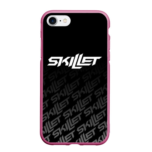 Чехол для iPhone 7/8 матовый Skillet, цвет малиновый