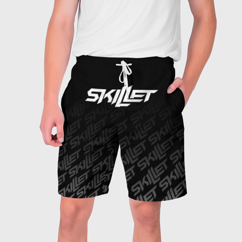 Мужские шорты 3D с принтом SKILLET, вид спереди #2