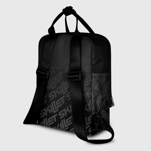 Женский рюкзак 3D с принтом SKILLET, вид сзади #1