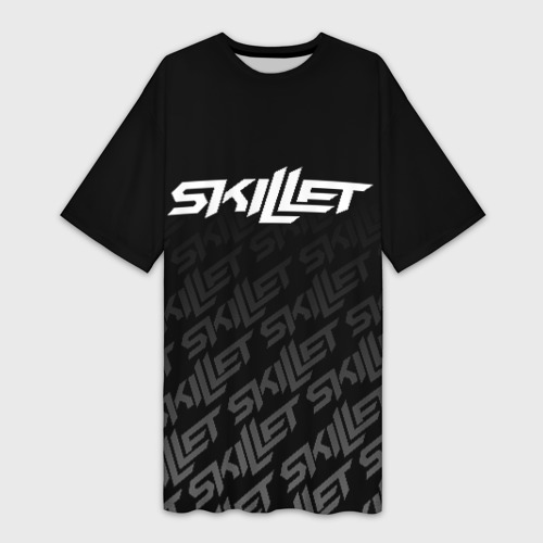 Платье-футболка 3D Skillet, цвет 3D печать