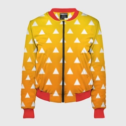 Женский бомбер 3D Зеницу кимоно - Клинок рассекающий демонов