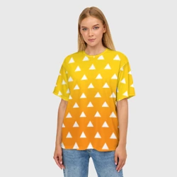 Женская футболка oversize 3D Зеницу кимоно - Клинок рассекающий демонов - фото 2