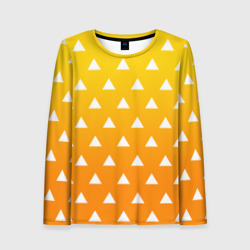 Женский лонгслив 3D Зеницу кимоно - Клинок рассекающий демонов