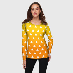 Женский лонгслив 3D Зеницу кимоно - Клинок рассекающий демонов - фото 2