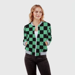 Женский бомбер 3D Kimetsu no Yaiba Tanjiro Kamado - фото 2