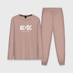 Мужская пижама с лонгсливом хлопок AC/DC