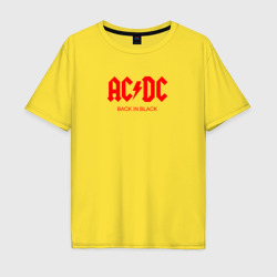 Мужская футболка хлопок Oversize AC/DC